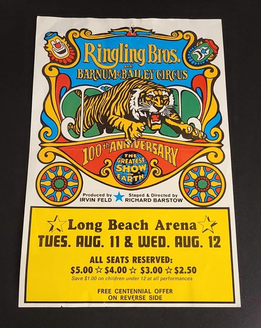 2 x tasse tigre blanc Ringling Bros Barnum & Bailey Circus