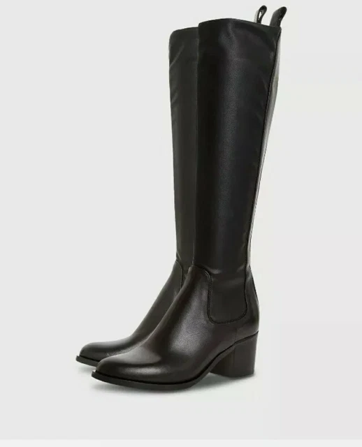 block heel knee high boots uk
