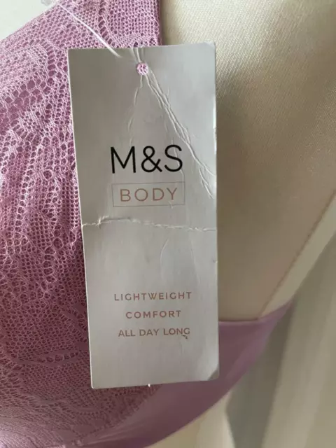 MARKS & SPENCER Ladies Non Wired Body Lace Bra Sizes 34-42 A-DD Brand New 3