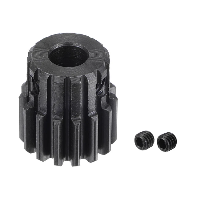 6,35 mm Blende 15T Modul 1 15 # Stahl Spur Differential Ritzel Motor Getriebe