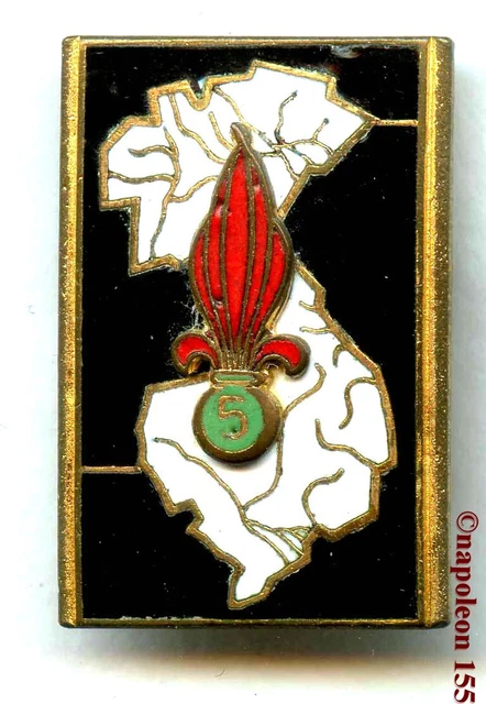 INSIGNE LÉGION ETRANGÈRE, 4e Bataillon du 5e REI, Drago Paris, R75. EUR