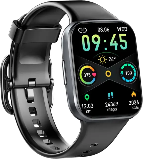 Smartwatch Uomo Donna, Orologio Smartwatch 1,69'' Smart Watch Sonno/Cardiofreque