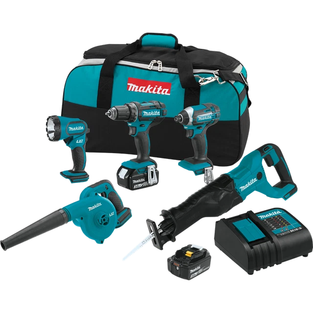 Makita XT506S  18V LXT® Lithium‑Ion Cordless 5‑Pc. Combo Kit