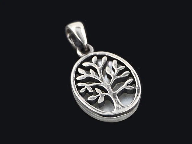 ALBERO DELLA VITA Madreperla Rimorchio 925er Argento Simbolo Gioiello