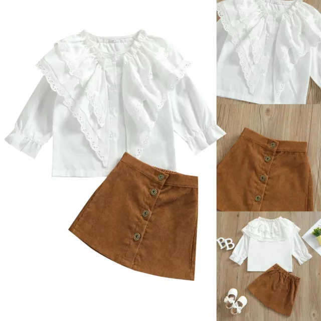 T-shirt top gonne pantaloncini abiti bambine arricciate abiti abiti