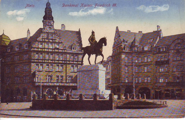 CPA 57 METZ La Statue du Emperor Frederick III