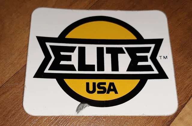 Vintage Luggage Label Estate Find Elite USA Sticker OA