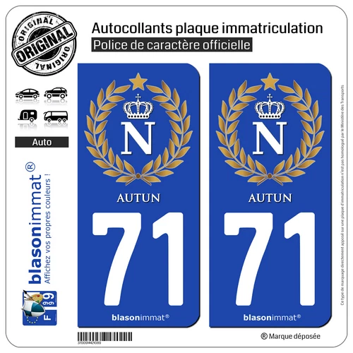 Autocollant Plaque Immatriculation "40 Biscarrosse" - Vinyle Haute Définition, Résistant Aux Intempéries Et Aux Lavages - Fabrication Française - 4