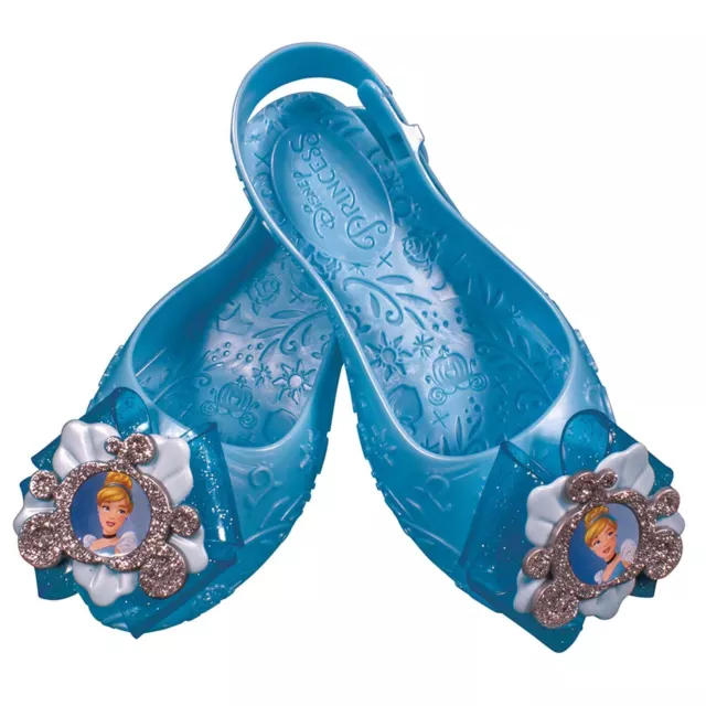 Scarpe ufficiali Disney Princess Cenerentola per ragazze taglia 9/10 costume bambini vestito
