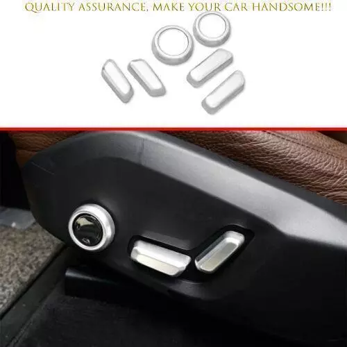 For Volvo XC90 2016-2024 Matte Silver Power Seat Control Button Cover Trim 6PCS