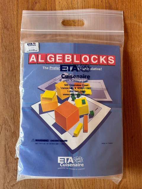 ETA CUISENAIRE ALGEBLOCKS Algebra Manipulative Homeschool Math Class ...