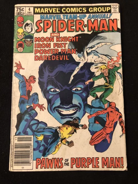 Marvel Team Up Annual 4 Reader Moon Knight Daredevil Iron Fist Power Man Wk11