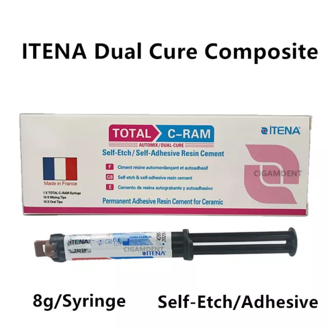 ITENA Total C-RAM Dental Resin Cement Dual Cure Composite Crown Veneer Adhesive