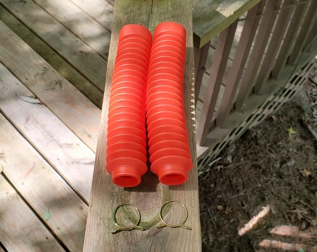 30MM RED RUBBER Fork Boots Gators Gaiter 19872024 Yamaha Trailway
