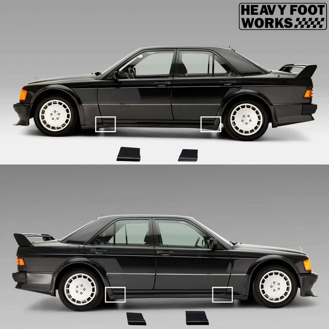 thumbnail image 2 of Unpainted PP Side Skirt Rocker Panels For Mercedes-Benz W211 S-Class S550 S600 2007-2013 | Pair LH/RH 2 of 5