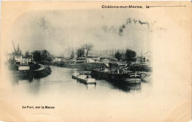 CPA CHALONS-sur-MARNE - Le Port sur la MARNE (363729)