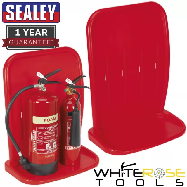 Sealey Fire Extinguisher Stand - Double ( Fire Extinguisher Not Included )