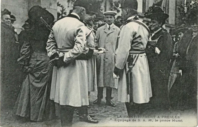 CPA - La Saint-Hubert à Presles - Equipage du Prince Murat