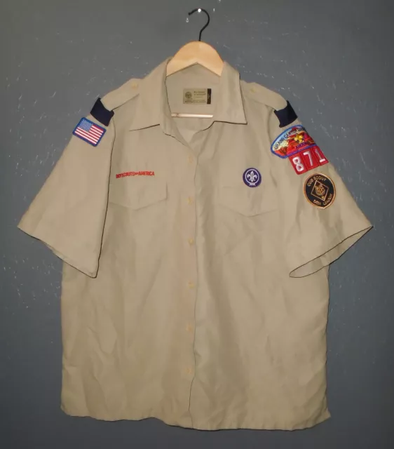 BOY SCOUTS Of America VENTED Uniform Shirt BSA #871 Microfiber Scout Womens 1X