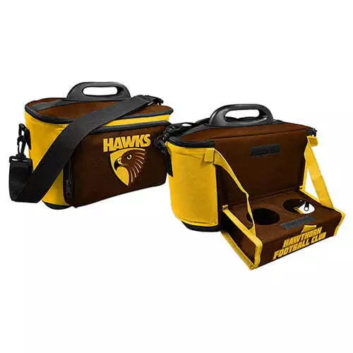 Hawthorn Hawks AFL Lunch Cooler Bag With Drink Tray Table Easter Gifts