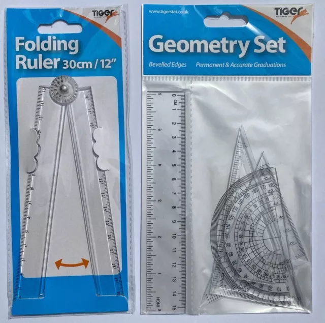 Liquidraw 30cm Folding Ruler Foldable Ruler School Stationery (Blue)