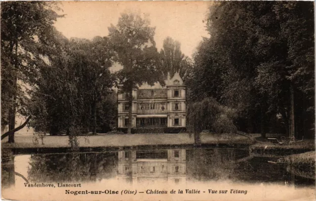 CPA AK NOGENT-sur-OISE Valley Castle. Pond View (423314)