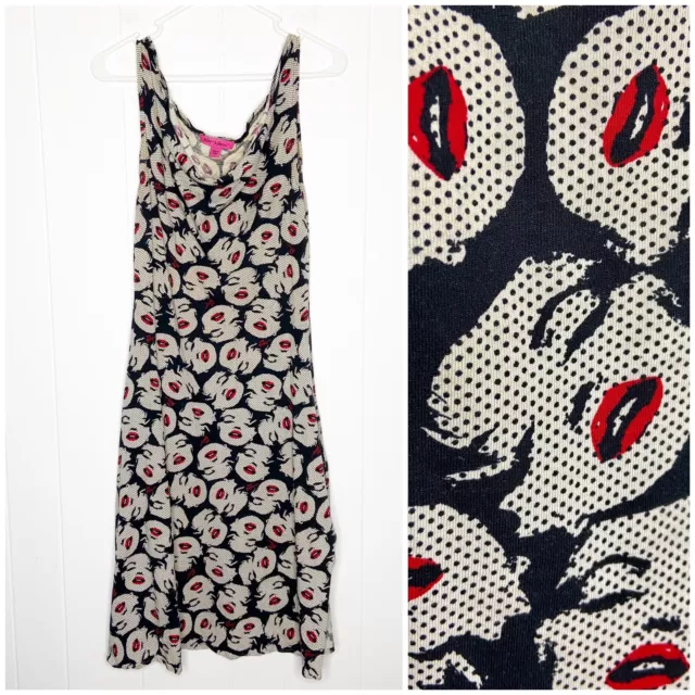 Y2K Betsey Johnson Andy Warhol Pop Art Marilyn Monroe Midi Cotton Women’s Size 4 Y2K Betsey Johnson Andy Warhol Pop Art Marilyn Monroe Midi Cotton Women’s Size 4