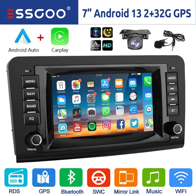 Autoradio Android 13 Carplay GPS Navi BT KAM per Mercedes ML/GL Classe W164 X164