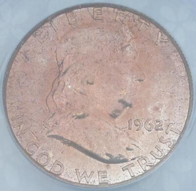 1962 ANACS PF 66 Silver Franklin Half Dollar, Proof 66 Silver 50C, Color Tone 3