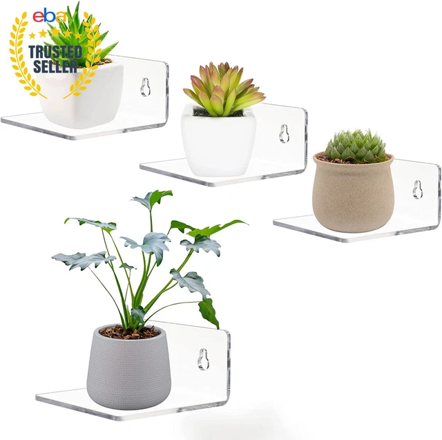 Acrylic Small Adhesive Wall Shelves,Mini Floating Shelves,Acrylic Display Shelve