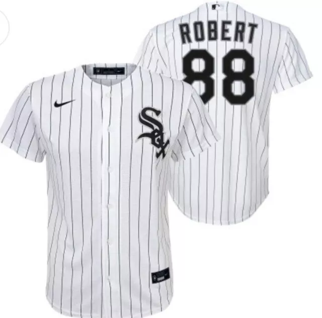 Youth Nike Luis Robert Black Chicago White Sox Alternate Replica Player Jersey, XL