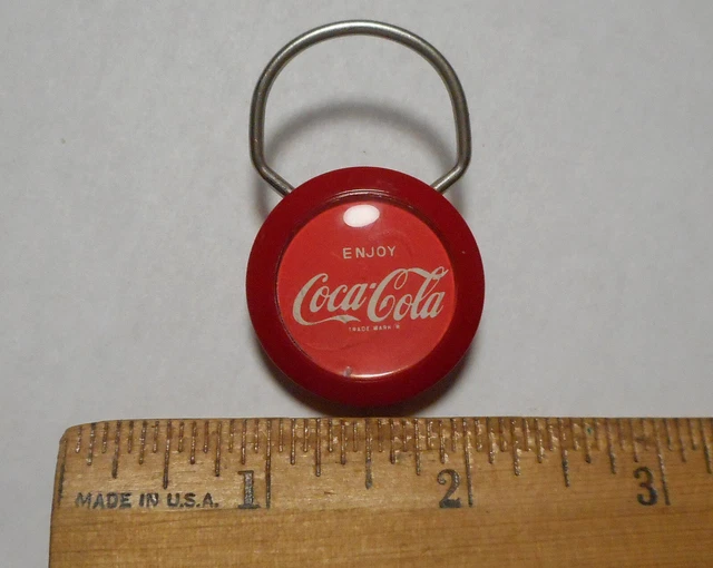 Vintage Coca-Cola Coke Logo Keyring Key Ring
