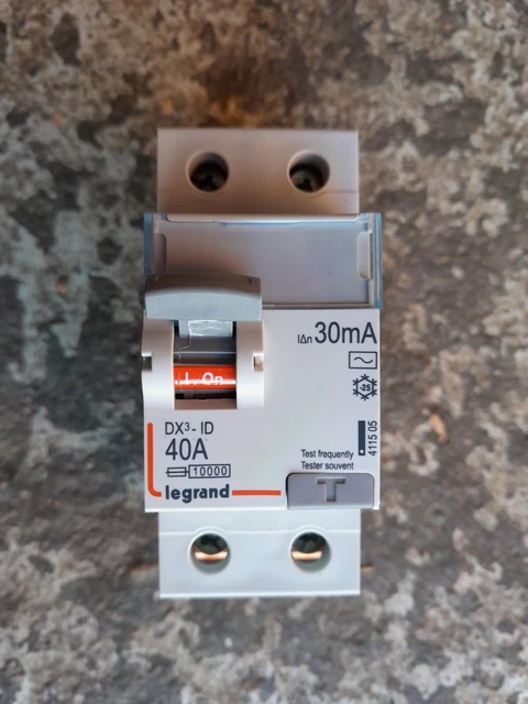 Inter différentiel mono 40A/30mA Legrand