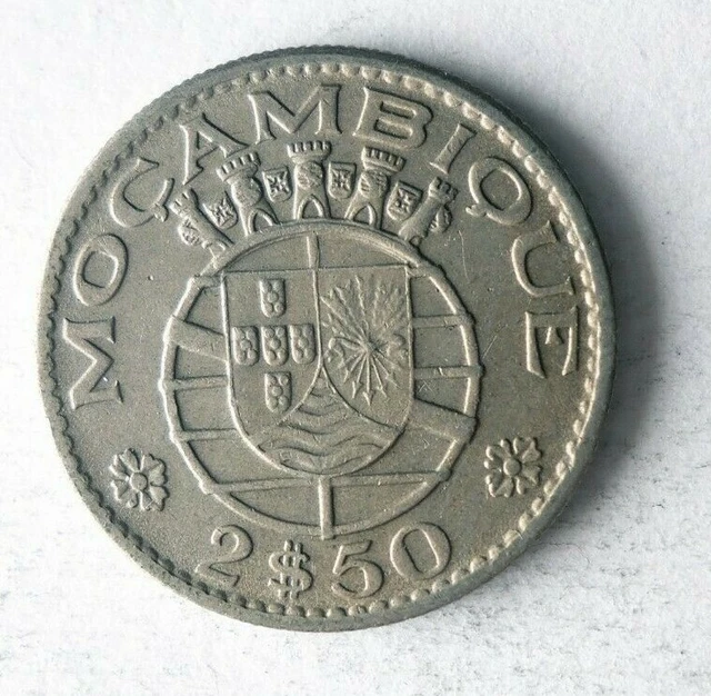 1965 MOZAMBIQUE 2.5 ESCUDOS - High Quality Collectible Coin- FREE SHIP - Bin #30 2