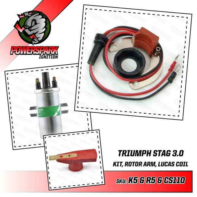 TRIUMPH STAG V8 Electronic Ignition and Ballast Sports Coil DLB110 Powermax 3.0 £64.90 PicClick UK