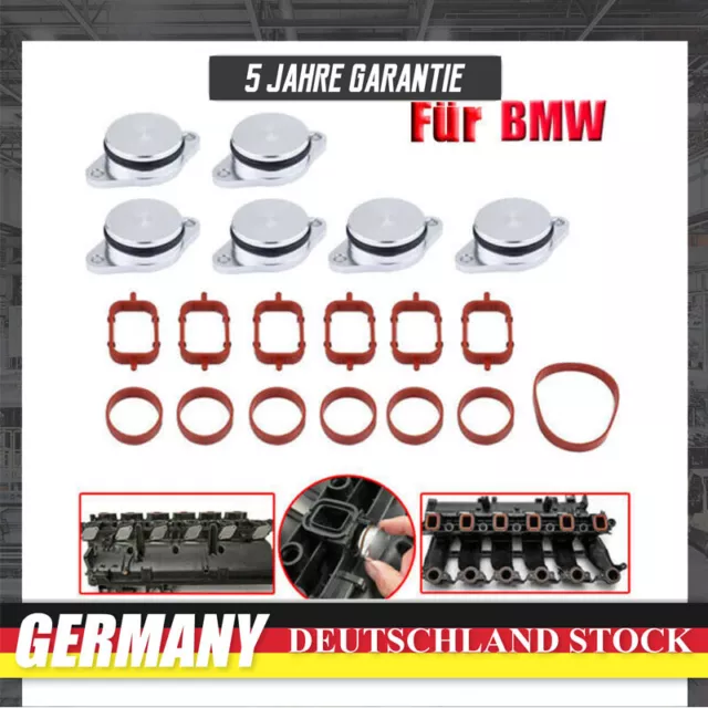 DE Drallklappen Dichtung Satz 6 x 32mm Swirl Flaps 11617790198 Für BMW X5 X6