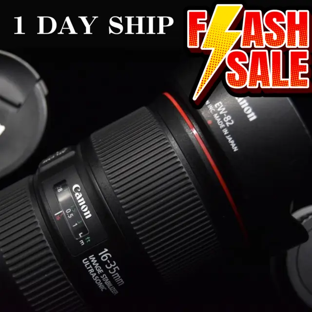 Canon Ef 16-35mm F/4L Is USM Objetivo Ultrasónico Lente de Zoom Japón ( Mint 】 #