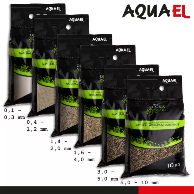 Aquael 10 KG Eau Decoris Sable de Quartz Et Gravier Aquariumsubstrat