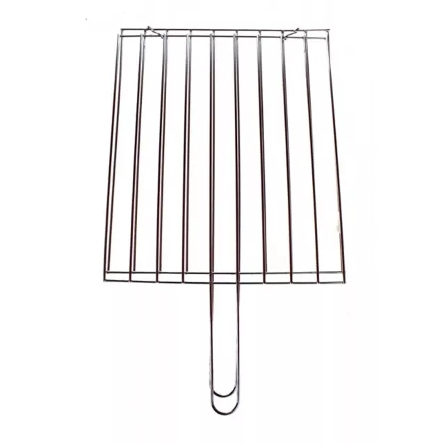 Petite Grille Barbecue en Acier 40 x 24 x 18 cm Plaque Double Grillade BBQ