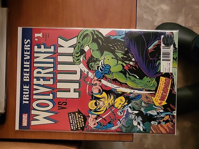 True Believers Wolverine vs. Hulk #1 COA Signed S Lee