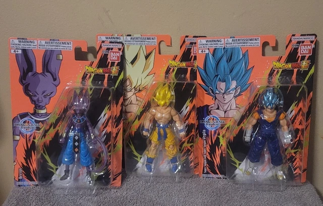 Bandai Dragon Ball Evolve SS God SS VEGITO BEERUS SS SON GOKU 5”