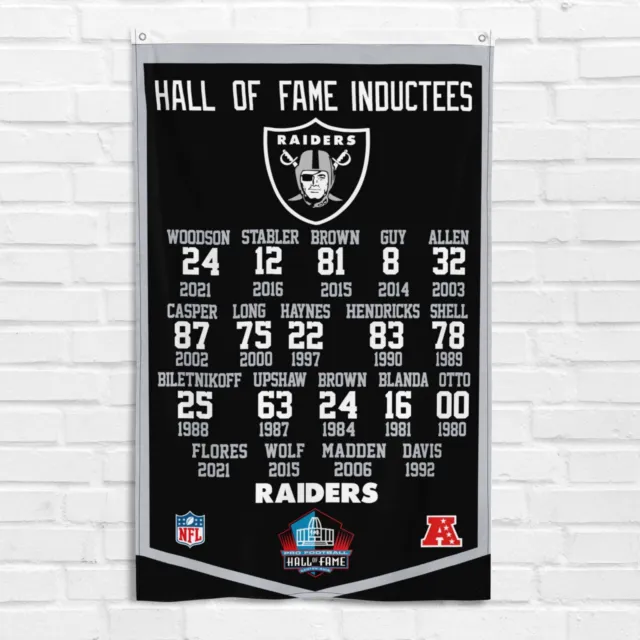 For Oakland Raiders Fans 3x5 ft Flag Hall of Fame NFL Las Vegas Nation Banner