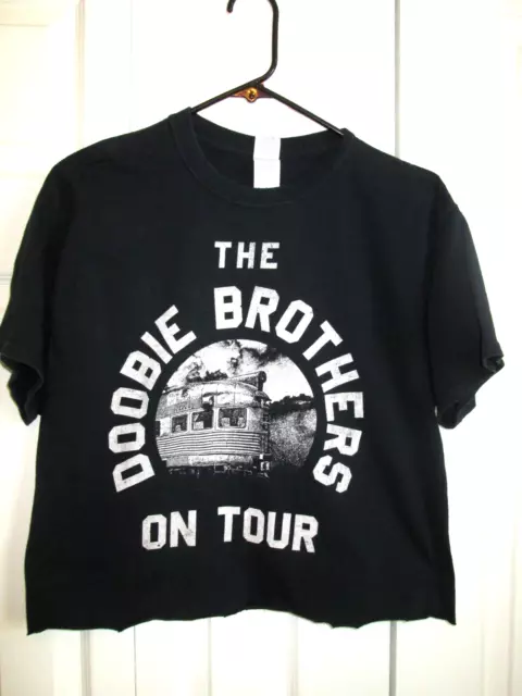 The Doobie Brothers On Tour Cropped Concert 2016 T Shirt Black Size Adult Medium