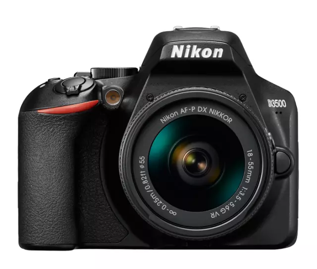 Cámara réflex digital Nikon D3500 24,2 MP con lente AF-P DX NIKKOR 18-55 mm f/3,5-5,6G 2