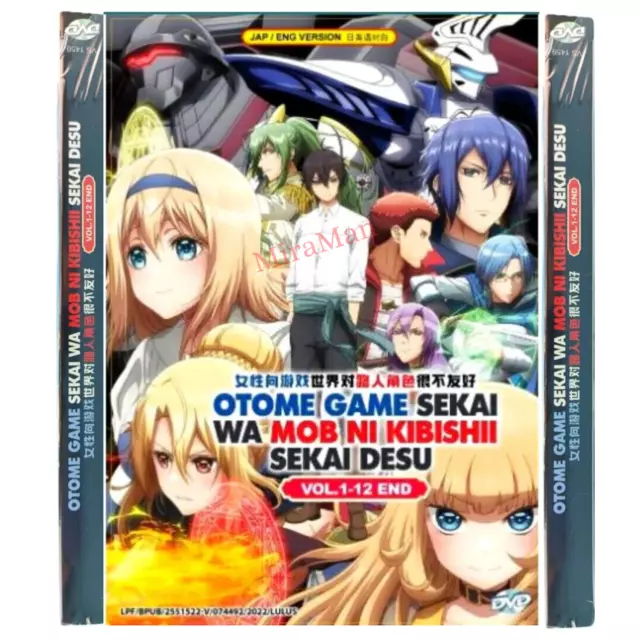 DVD Anime Otome Game Sekai Wa Mob Ni Kibishii Sekai Desu (1-12 End) Eng +  USPS