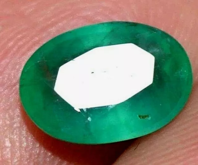 Deep Green 0.95 Ct 100% Natural Colombian Emerald Untreated AGSL Certified Gem