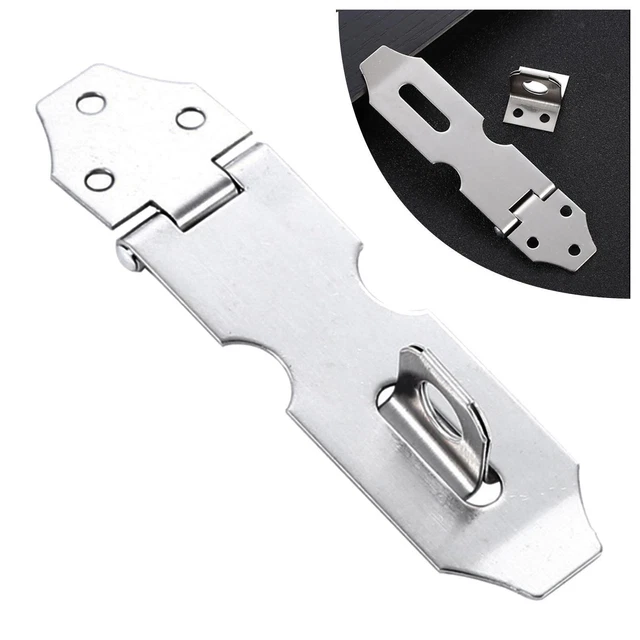Safety Padlock Clasp Gate Lock Hasp Padlock Hasp Latch for Cabinet Gate Shed