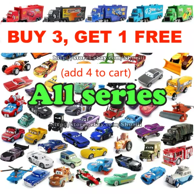 DISNEY PIXAR CARS Lightning McQueen 155 Diecast Metal Car Toys Gift