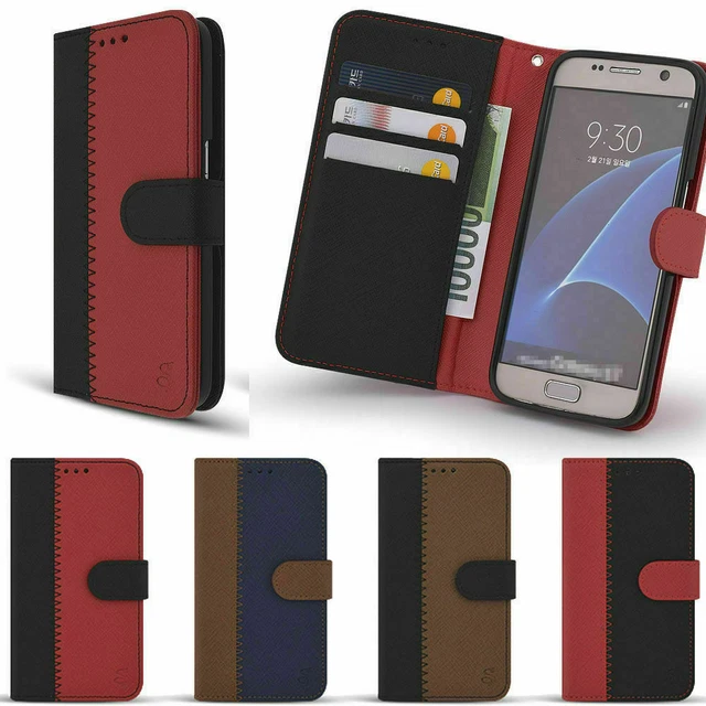 S-Natural Wallet Case for Samsung Galaxy A9 Pro/ A8 Star / A9 A8 A8+ A7 A6 A5 A3