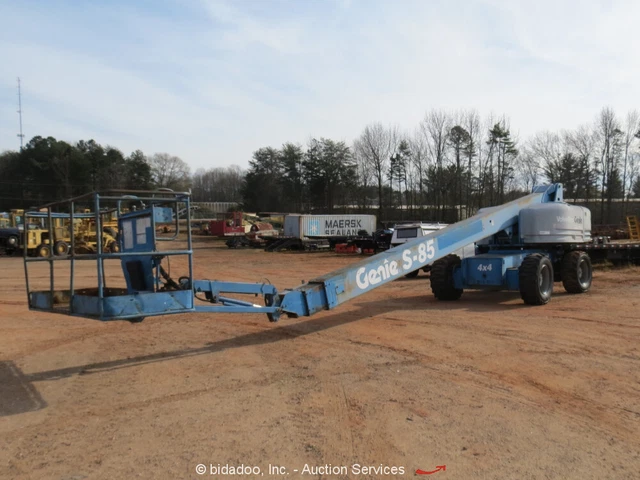 2002 Genie S-85 85' 4WD Telescopic Boom Lift Man Aerial Platform Jib - Repair